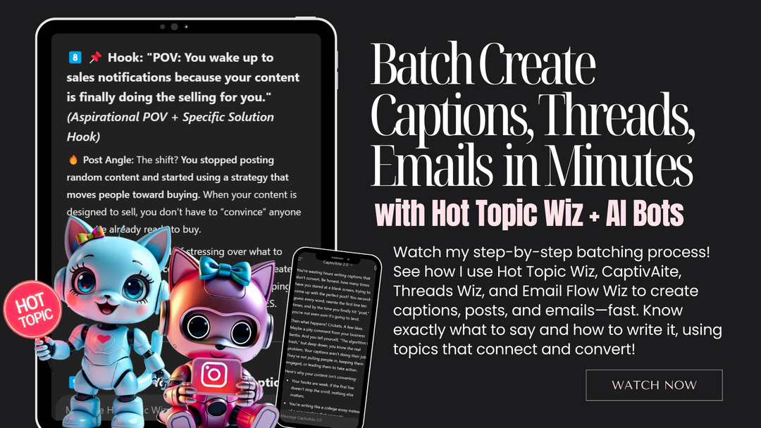 Batch Writing Content with AI – Captions, Emails & More