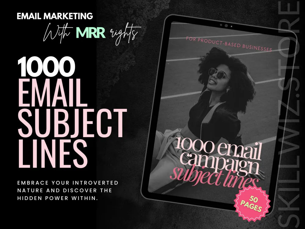 1000 Email Campaign Subject Lines With Mrr Plr