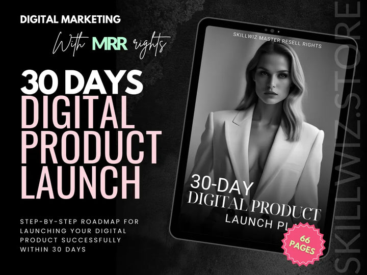 30 Day Digital Product Launch Plan With Mrr & Plr