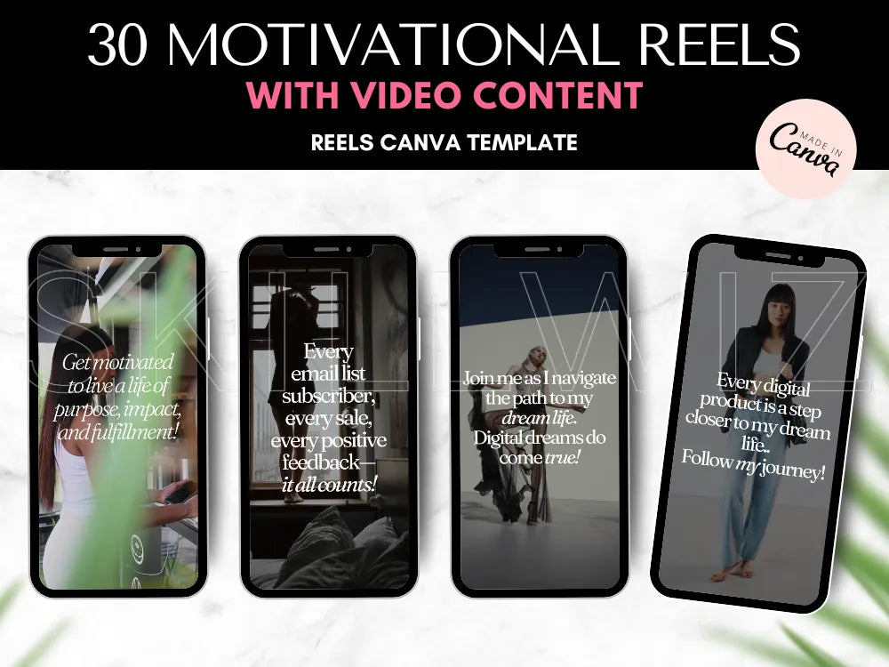 30 Motivational Reels With Master Resell Rights