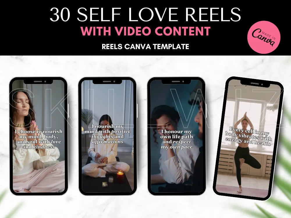 30 Self Love Reels With Master Resell Rights