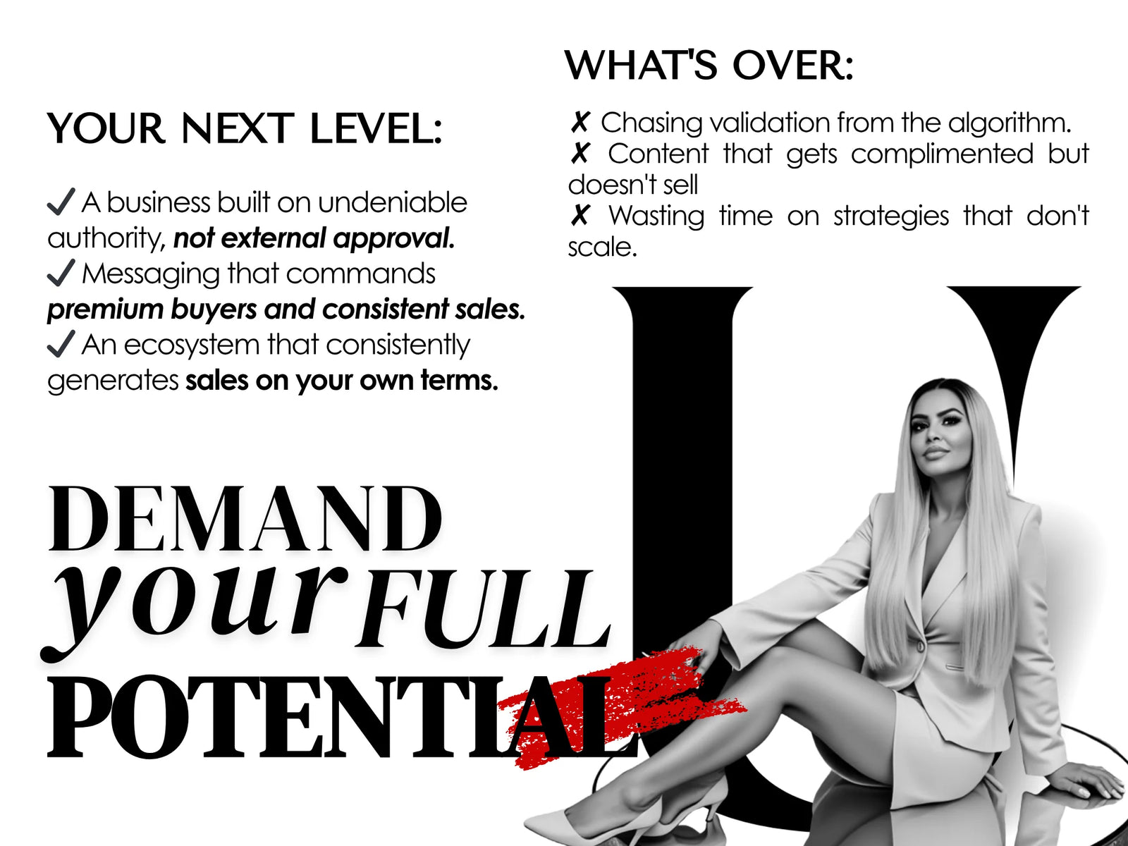 Designing premium offer suites inside identity-led mastermind