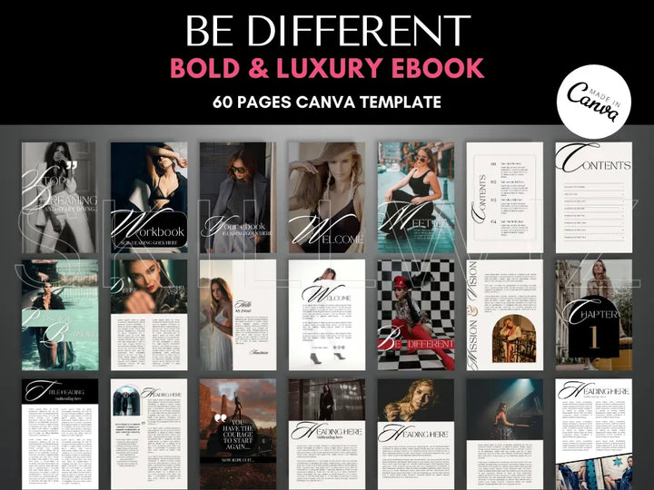 Be Different Bold & Luxury Ebook with MRR