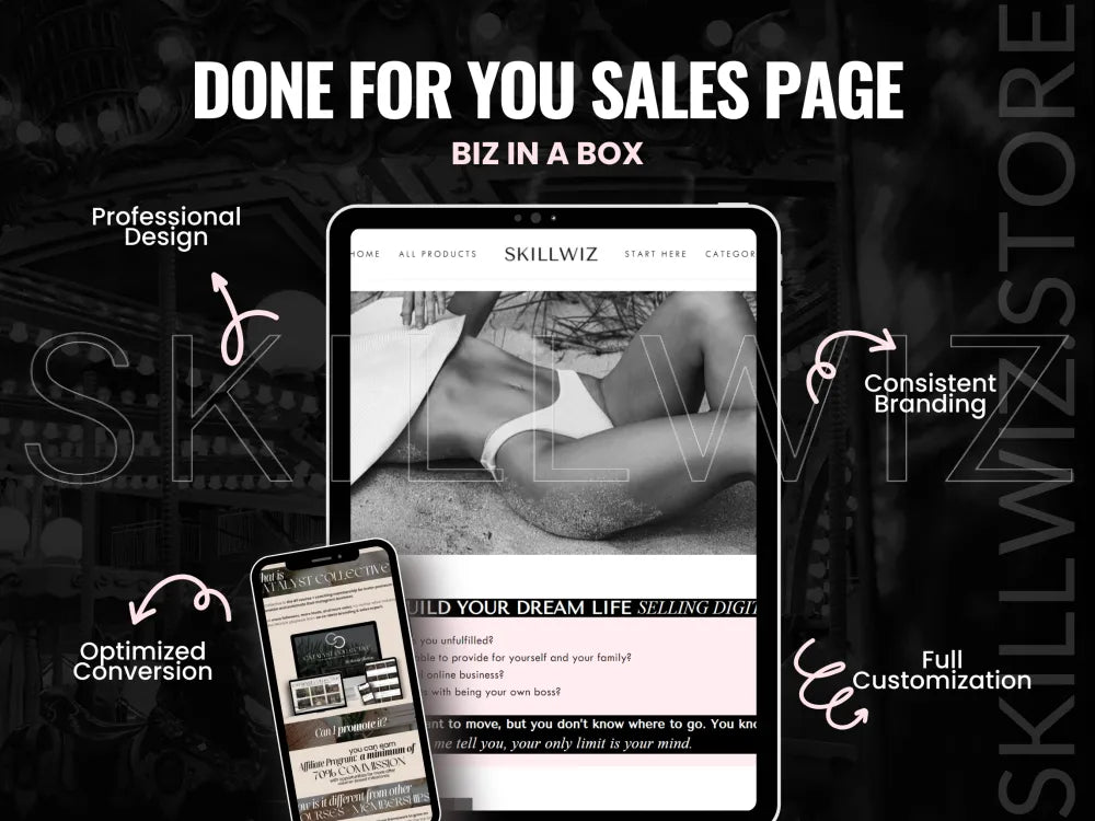 Biz In A Box: High-Converting Sales Pages Design Service - Done For You