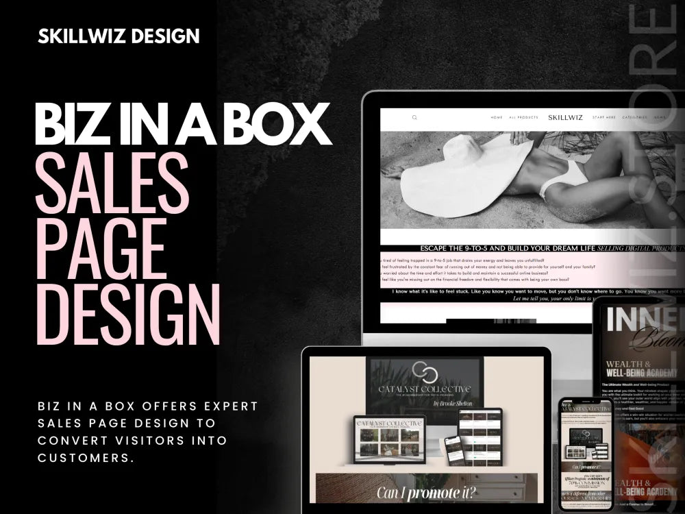 Biz In A Box: High-Converting Sales Pages Design Service - Done For You