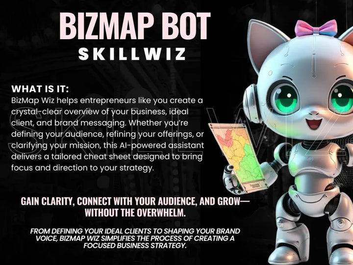 Bizmap Bot – Ai Cheat Sheet For Your Audience Offers And Brand Voice