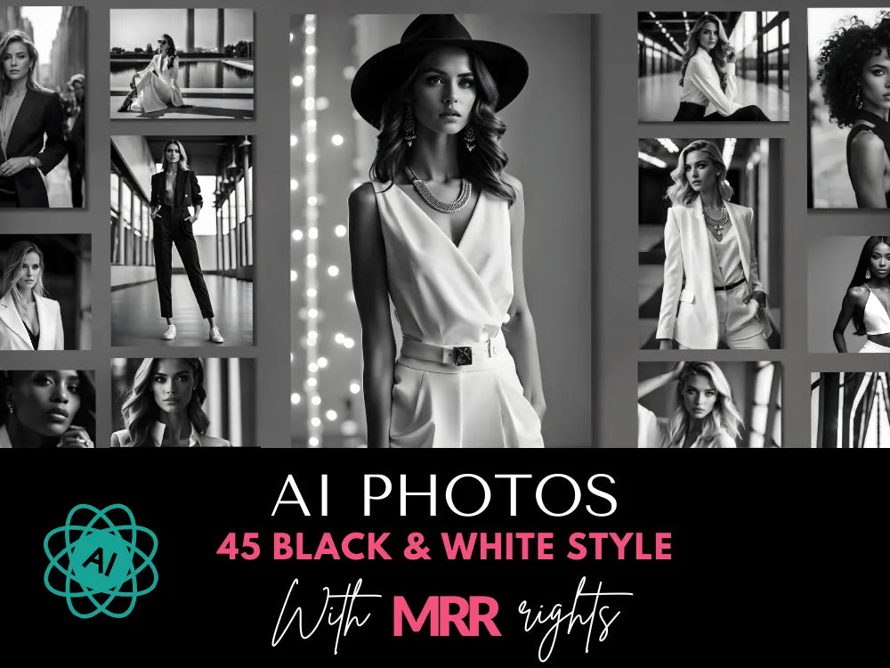 Black & White Style Ai Generated Photos