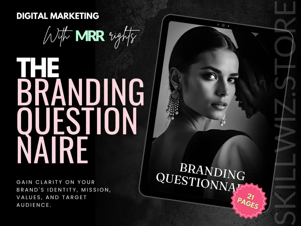 Branding Questionnaire With Mrr & Plr Resell Rights