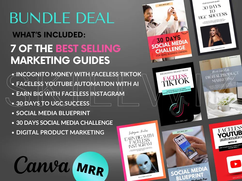 Bundle 7 Best Selling Digital Marketing Guides with Master Resell Rights
