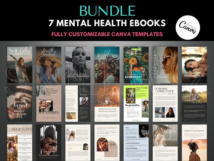 Bundle Mental Health Coaching 7 Ebooks with MRR & PLR