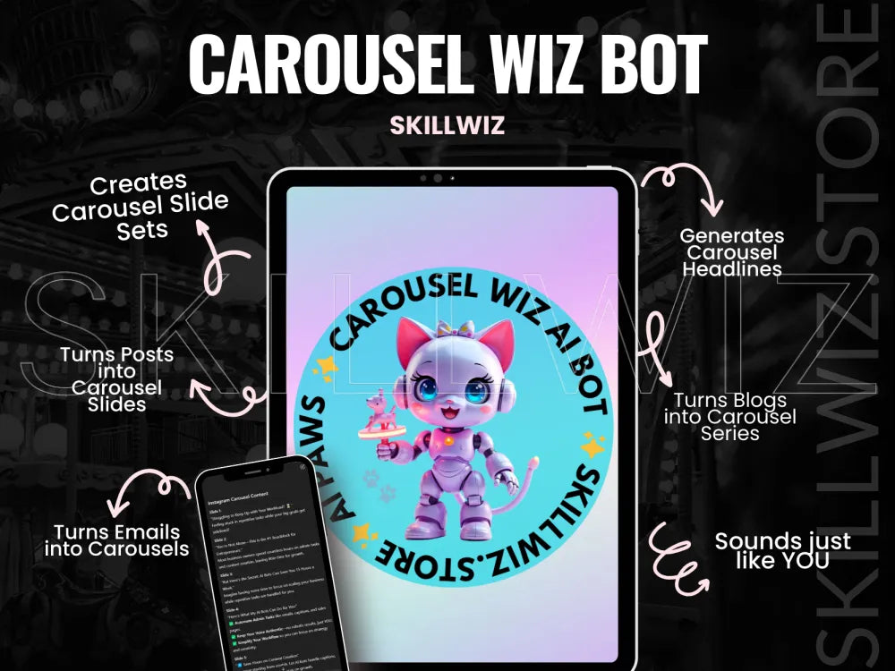 Tailored carousel designs with Carousel Wiz AI Bot