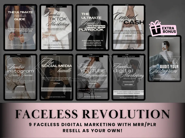 Faceless Marketing Revolution Bundle With Mrr/Plr