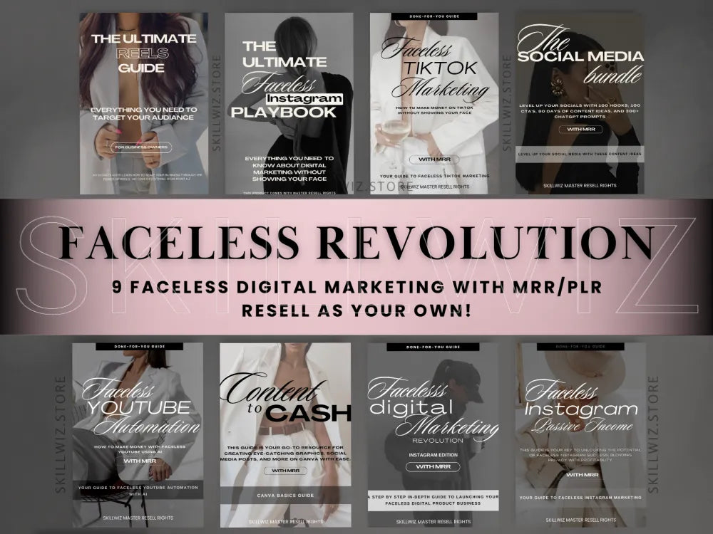 Faceless Marketing Revolution Bundle With Mrr/Plr