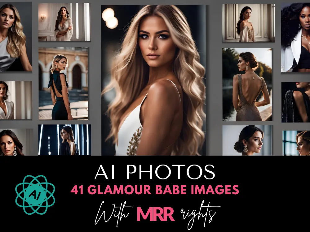 Glamour Ai Generated Photos With Mrr & Plr