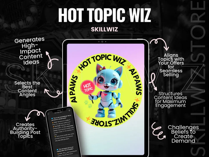 Hot Topic Wiz – Ai Bot For Authority-Building Content Ideas