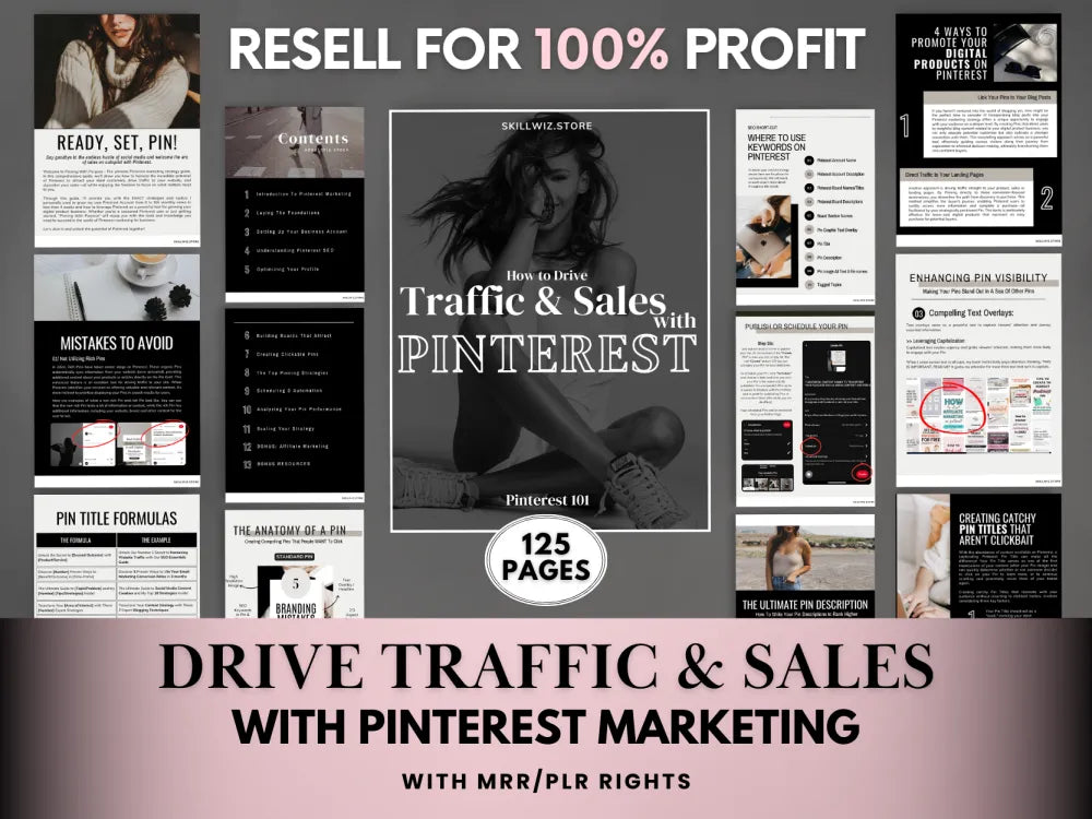 How To Drive Traffic And Sales With Pinterest Marketing Mrr/Plr