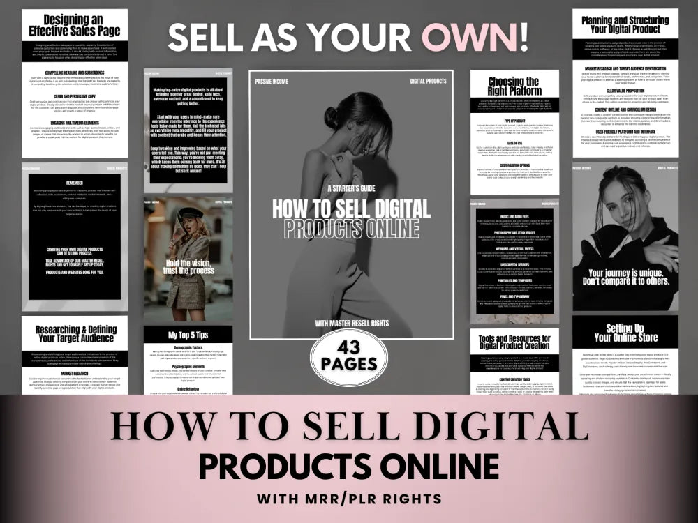 How To Sell Digital Products Online With Resell Rights Mrr/Plr