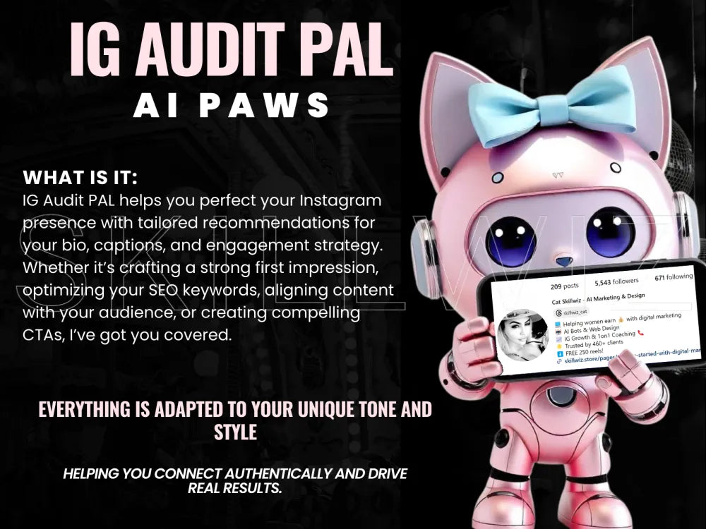 Ig Audit Pal: Ai-Bot For Instagram Bio & Profile Optimization