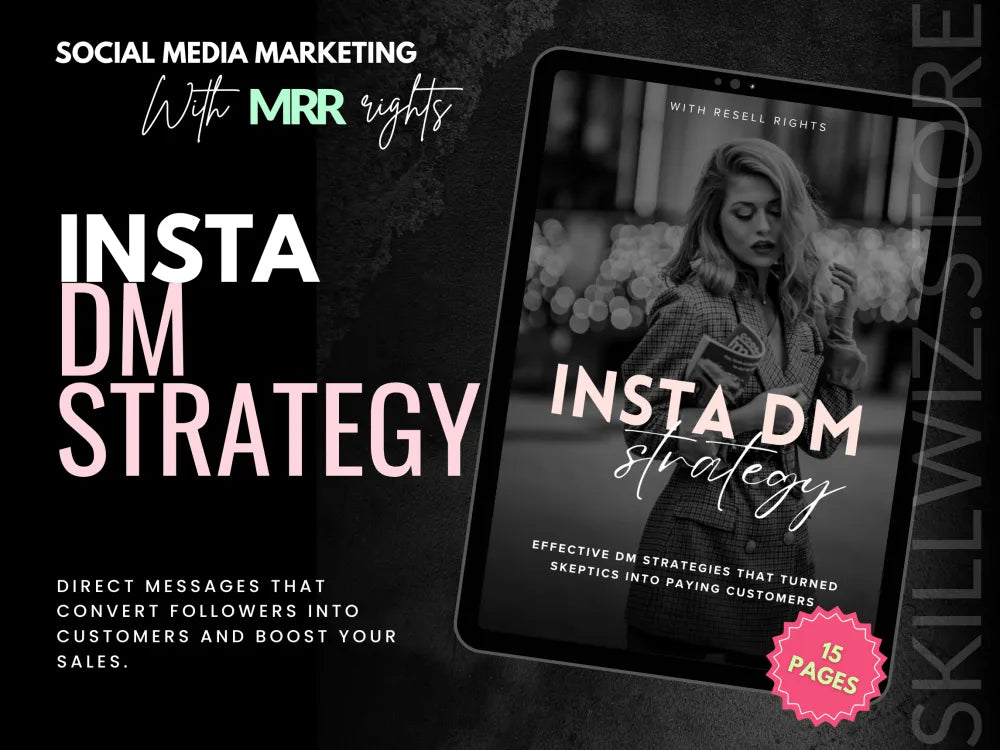 Insta Dm Strategy To Generate Leads And Sales With Mrr/Plr