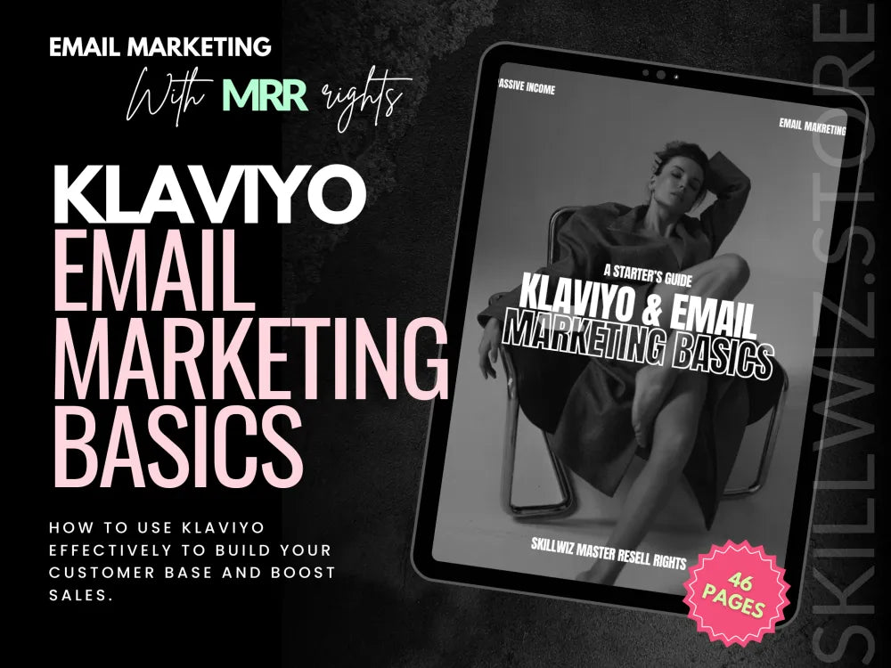 Klaviyo Email Marketing Basics - Beginner Guide With Mrr/Plr