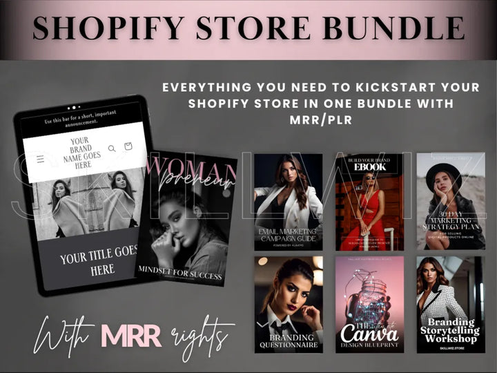 Launch Your Shopify Store Bundle With Resell Rights