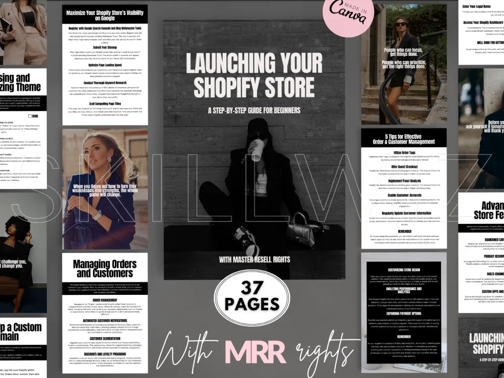 Launching Your Shopify Store Beginner’s Guide With Mrr/Plr