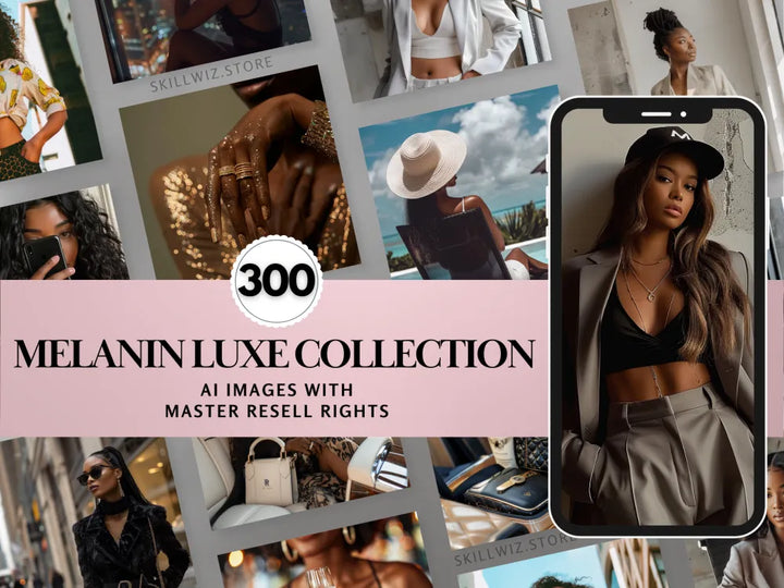 Melanin Luxe Ai Collection Of Stock Images With Mrr