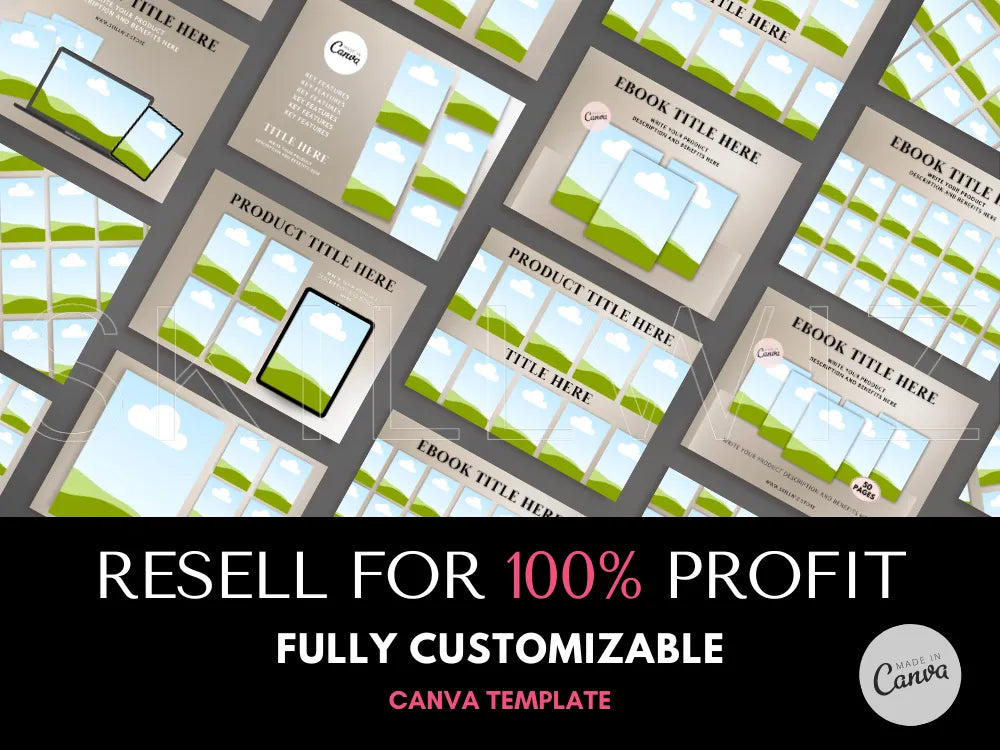 Premium Mockups For Ebooks And Digital Products With Mrr & Plr