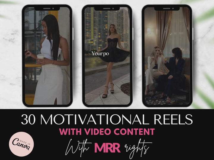 30 Motivational Reels with Master Resell Rights
