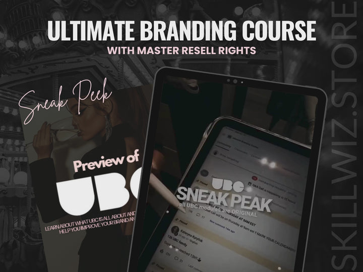 UBC - Ultimate Branding Course with MRR & FREE Mentorship