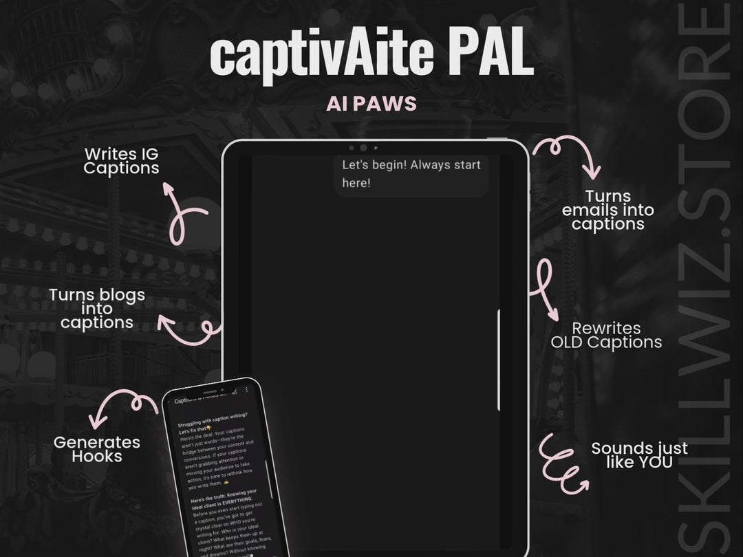 CaptivAite PAL – AI Bot Writing Captions and Hooks for IG & Social Media