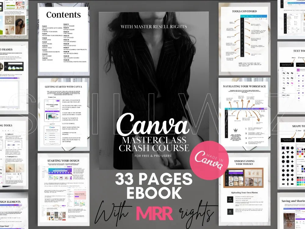 Quick-Learn Canva Masterclass with Master Resell Rights