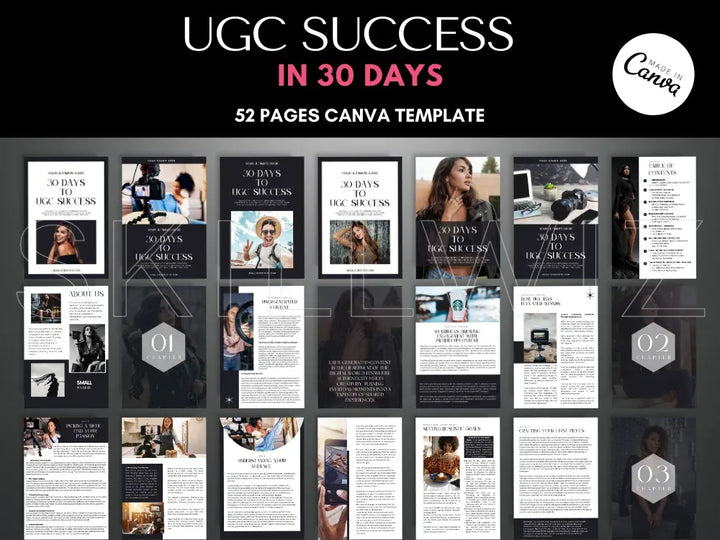 Reach UGC Success in 30 Days - Ebook Canva Template