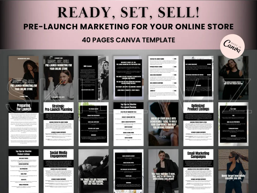 Ready Set Sell - Pre-Launch Marketing For Your Digital Store With Mrr/Plr