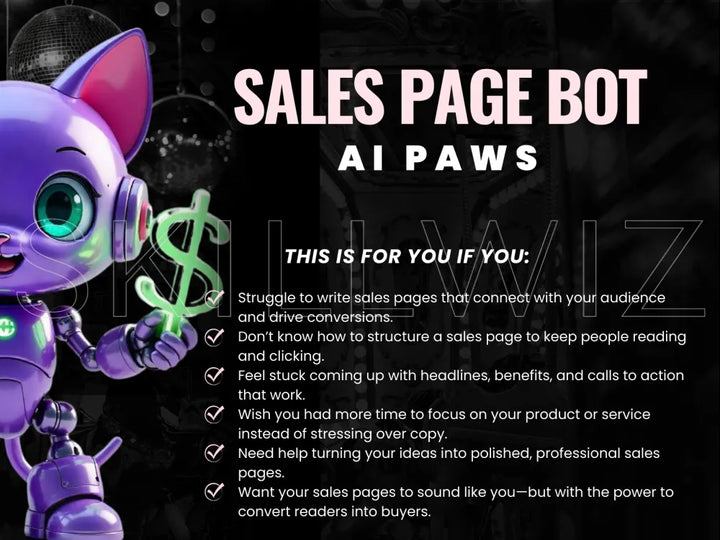 Sales Page Wiz: Your Ai Bot For Writing High-Converting Pages Effortlessly