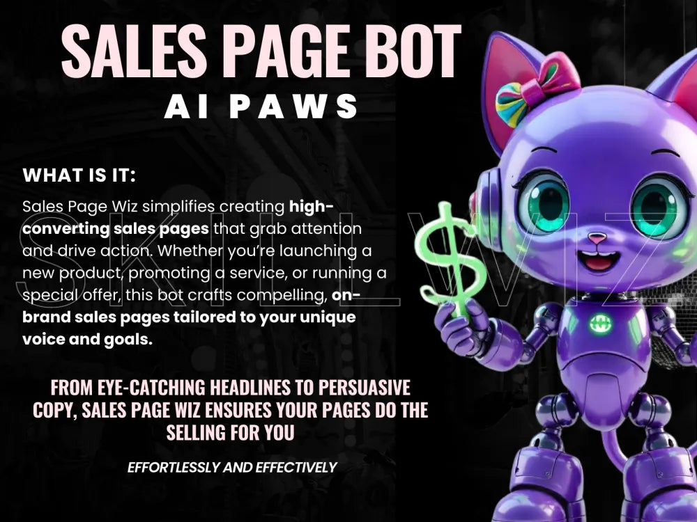 Sales Page Wiz: Your Ai Bot For Writing High-Converting Pages Effortlessly