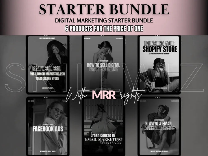 Selling Online Starter’s Bundle With Mrr/Plr - 6 Products In 1