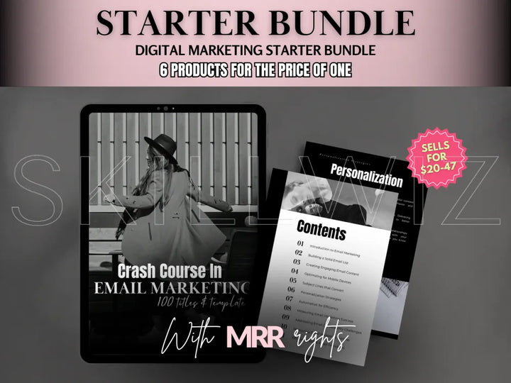 Selling Online Starter’s Bundle With Mrr/Plr - 6 Products In 1