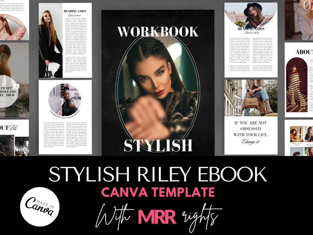 Stylish Riley Ebook & Workbook Wiith Mrr Plr