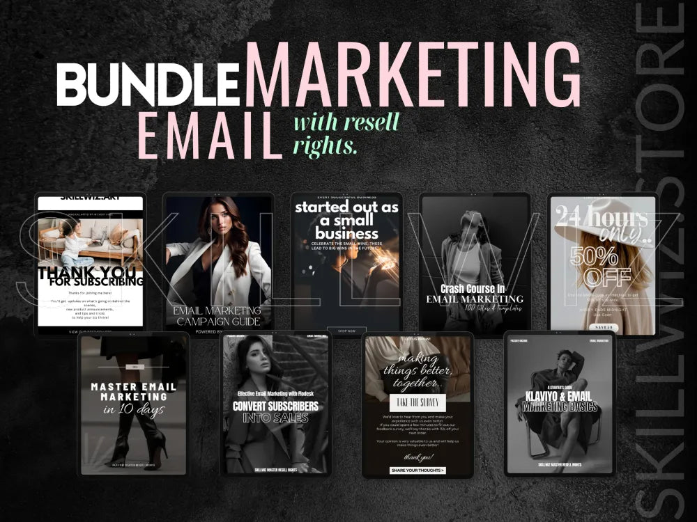 The Email Marketing Bundle With 9 Digital Products Mrr Plr