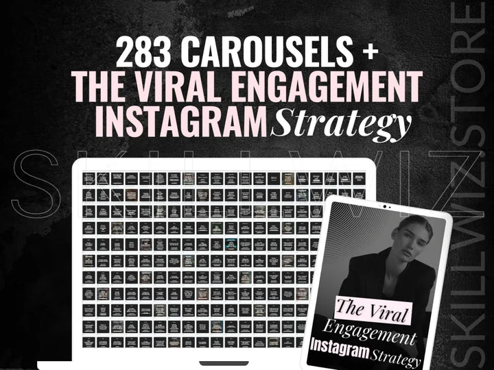 The Viral Engagement Instagram Strategy With Mrr/Plr + 238 Carousels Without Images