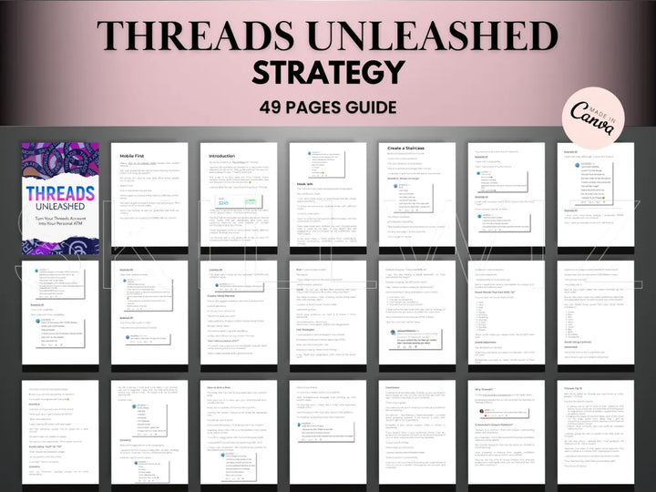 Threads Unleashed Guide With Master Resell Rights By Adam Dukes