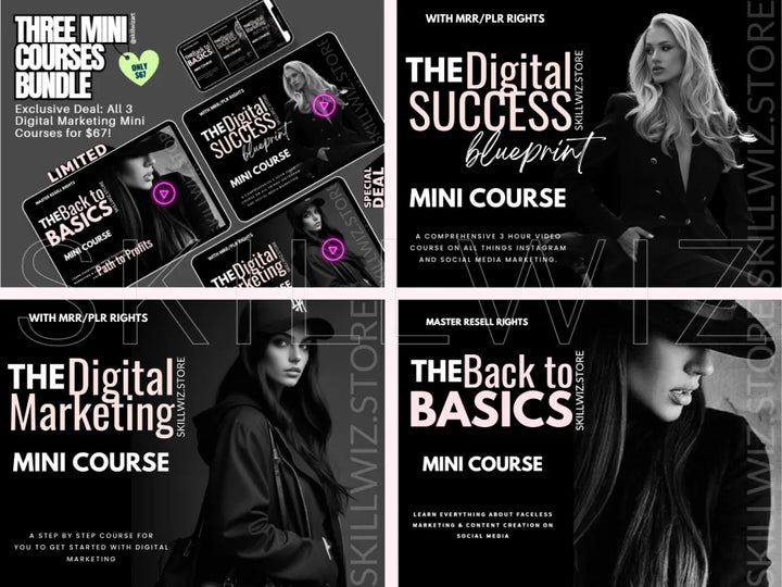 Three-In-One Digital Marketing Mastery Bundle - 3 Mini Courses Mrr/Plr