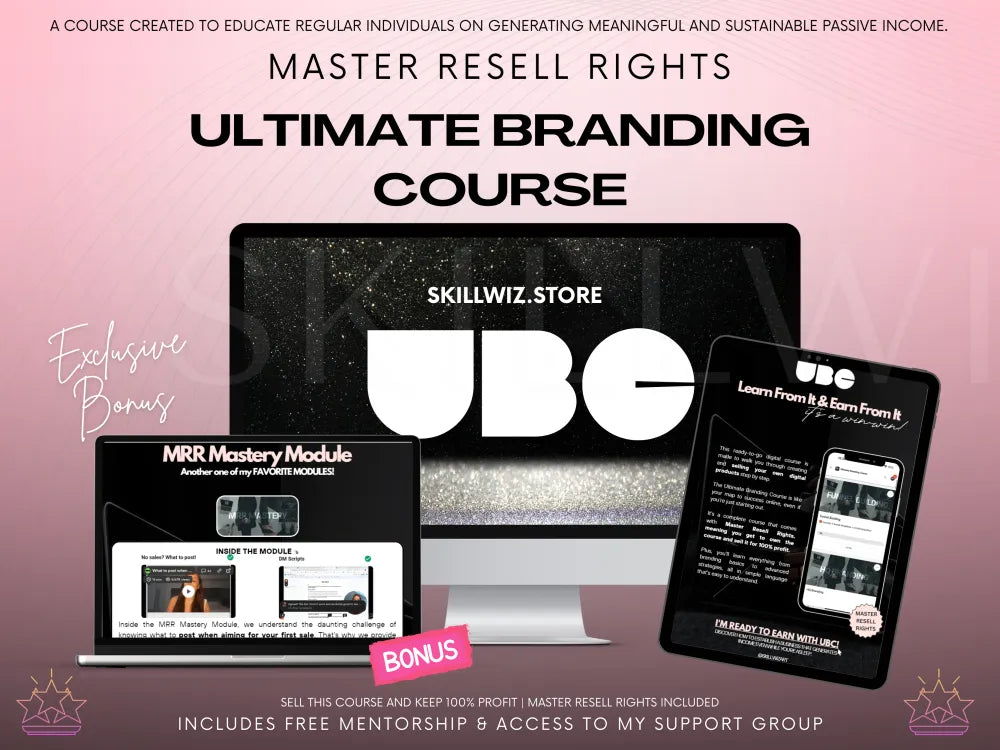 Ubc - Ultimate Branding Course With Mrr & Free Mentorship