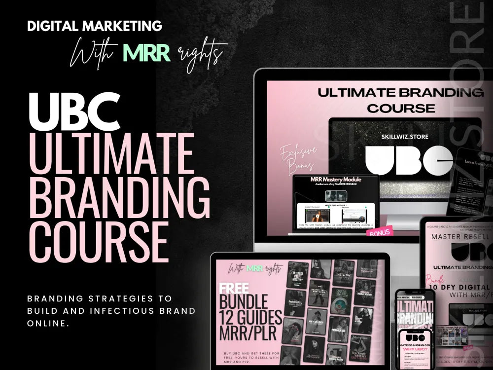 Ubc - Ultimate Branding Course With Mrr & Free Mentorship