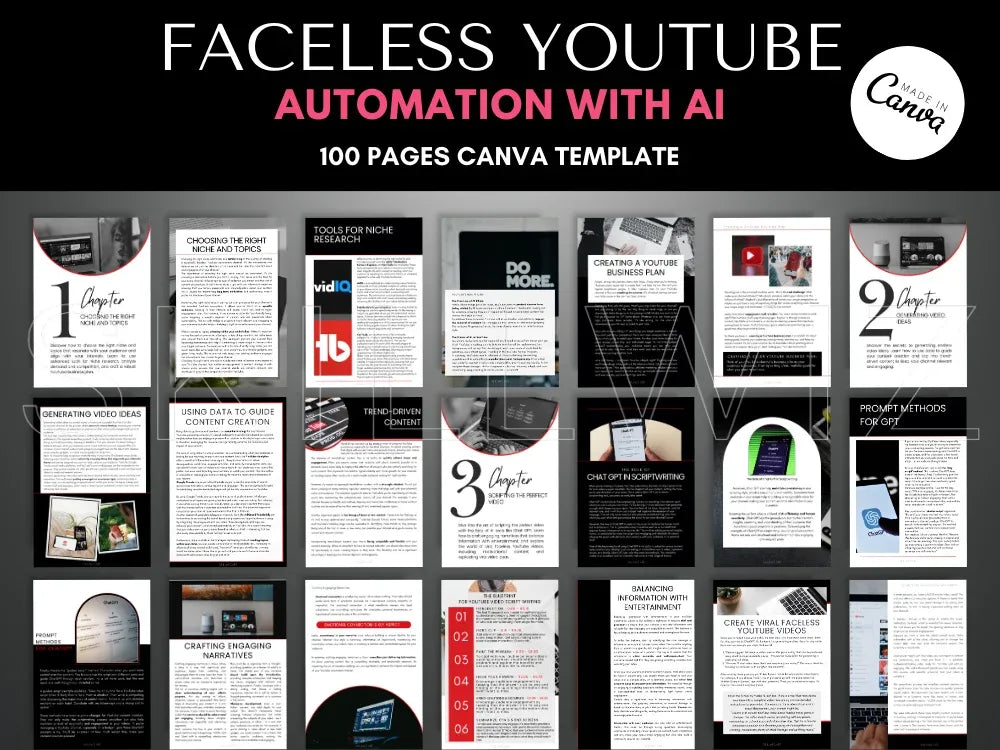 Youtube Automation with AI - Faceless Passive Income Guide Template